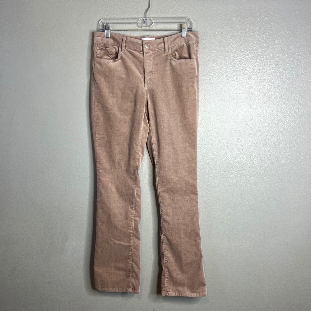 LOFT Curvy Boot Corduroy Pants Sz 6 Tan Stretch Bootcut Preppy Academia Classic